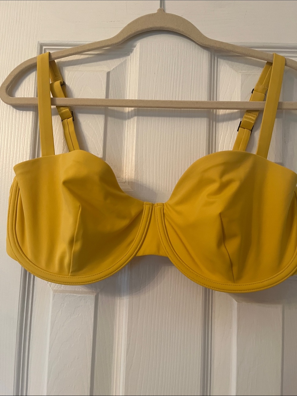CUUP Yellow Underwire Bikini Top